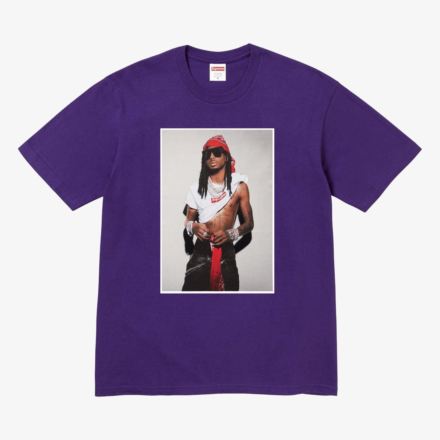 Supreme x Playboi Carti 'Photo' Tee Purple (FW25) [FW25T50-PURPLE] Casual Fashion T-Shirt Top for Unisex Adult Mens Hypebeast - AVBL MRKT (1)