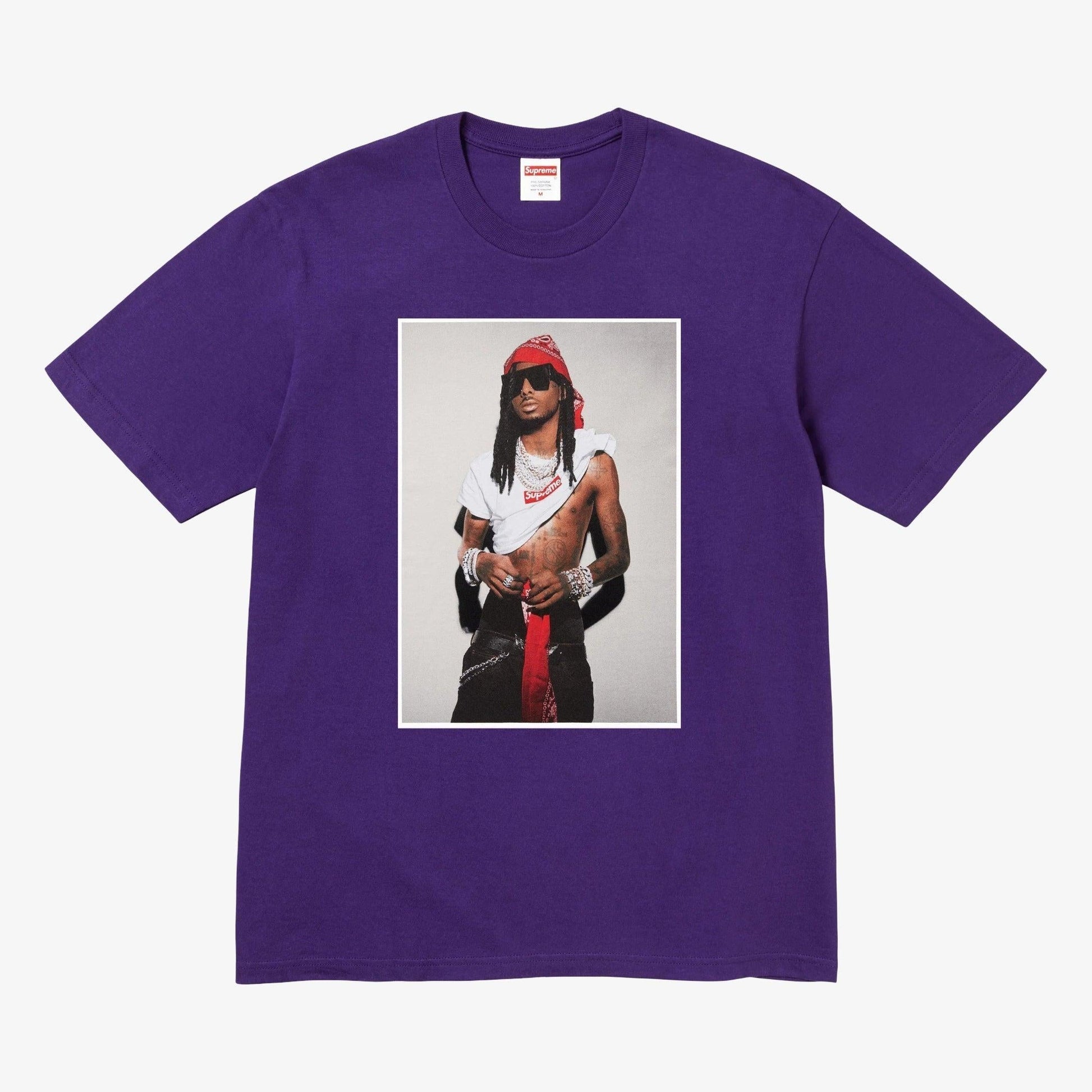 Supreme x Playboi Carti 'Photo' Tee Purple (FW25) [FW25T50-PURPLE] Casual Fashion T-Shirt Top for Unisex Adult Mens Hypebeast - AVBL MRKT (1)