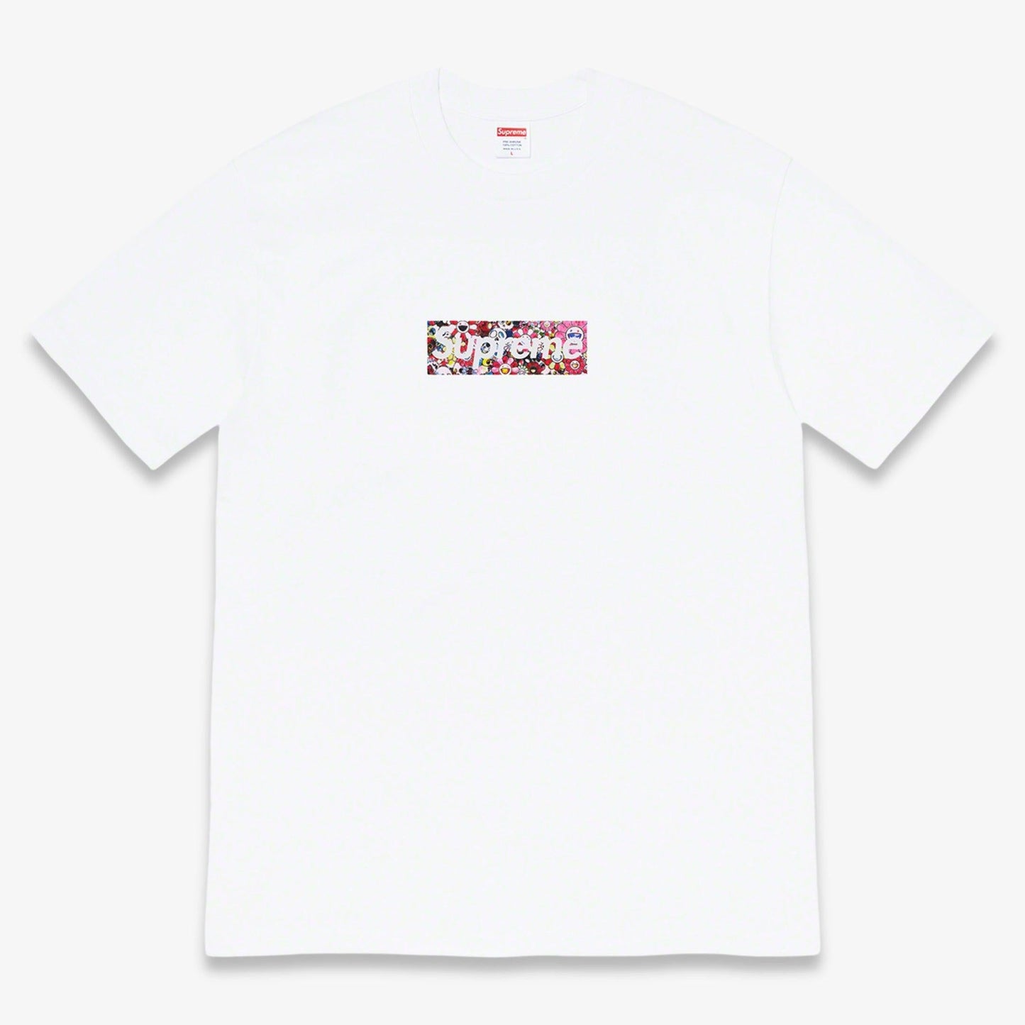 Supreme x Takashi Murakami Tee 'COVID-19 Relief Box Logo' White / Pink (SS20) [SS20T74-WHITE] Casual Fashion T-Shirt Top for Unisex Adult Mens Hypebeast - AVBL MRKT (1)