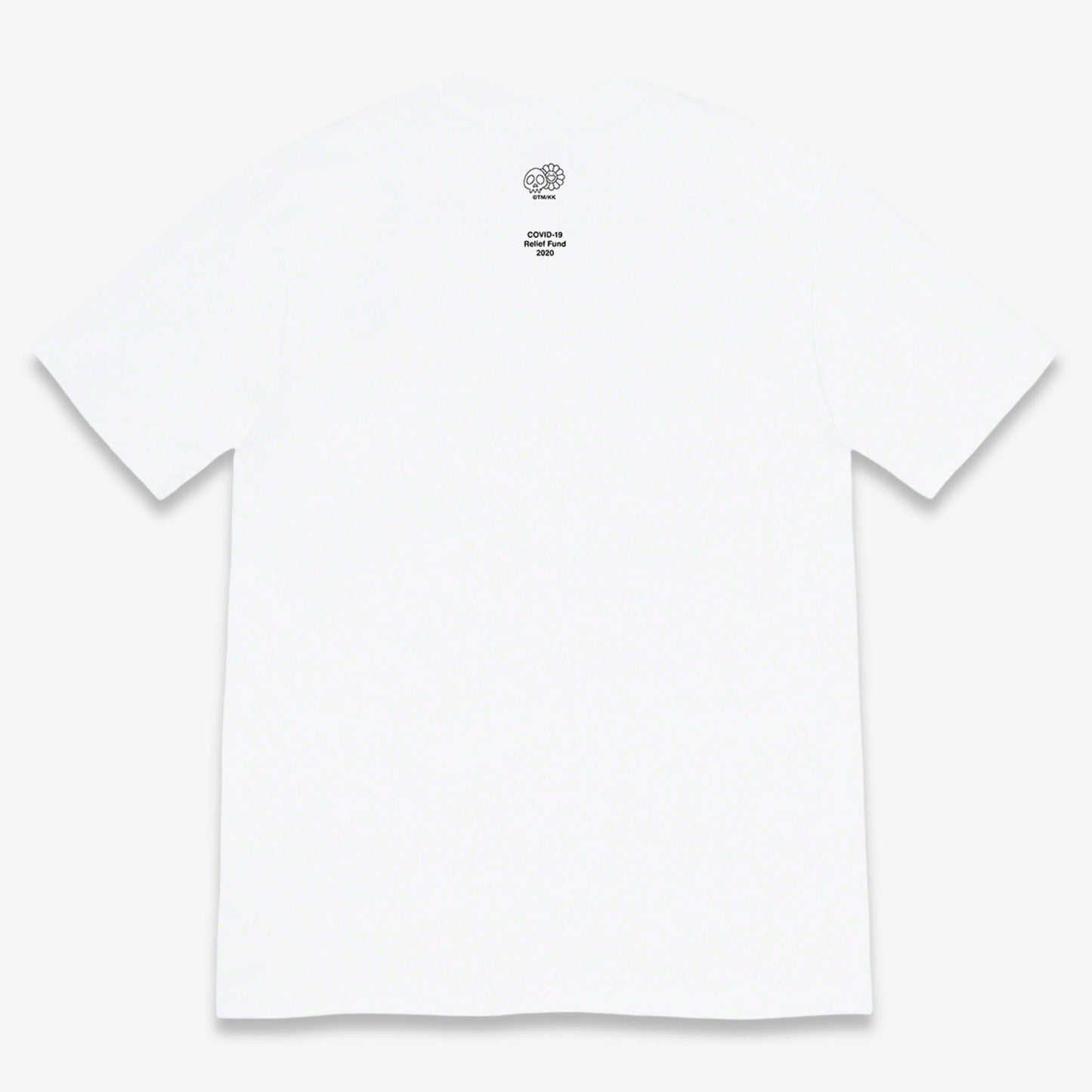 Supreme x Takashi Murakami Tee 'COVID-19 Relief Box Logo' White / Pink (SS20) [SS20T74-WHITE] Casual Fashion T-Shirt Top for Unisex Adult Mens Hypebeast - AVBL MRKT (2)