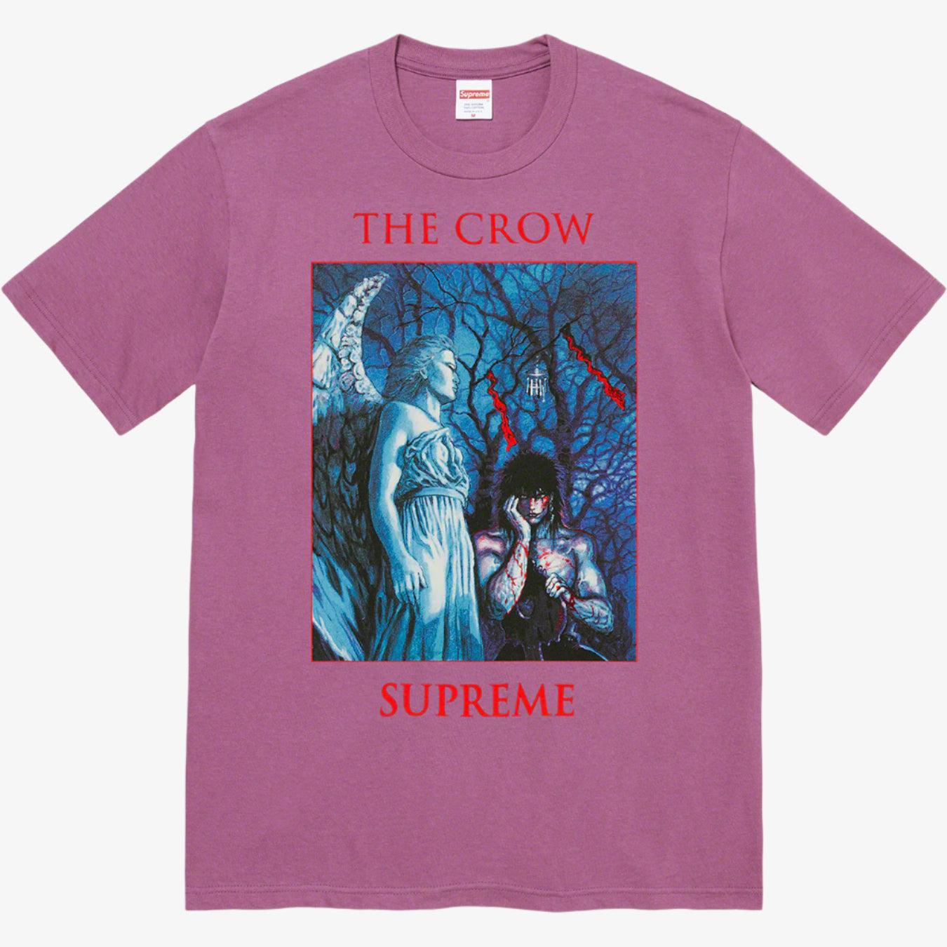 Supreme x The Crow Tee Plum (FW21) [FW21T41-PLUM] Casual Fashion T-Shirt Top for Unisex Adult Mens Hypebeast - AVBL MRKT (1)
