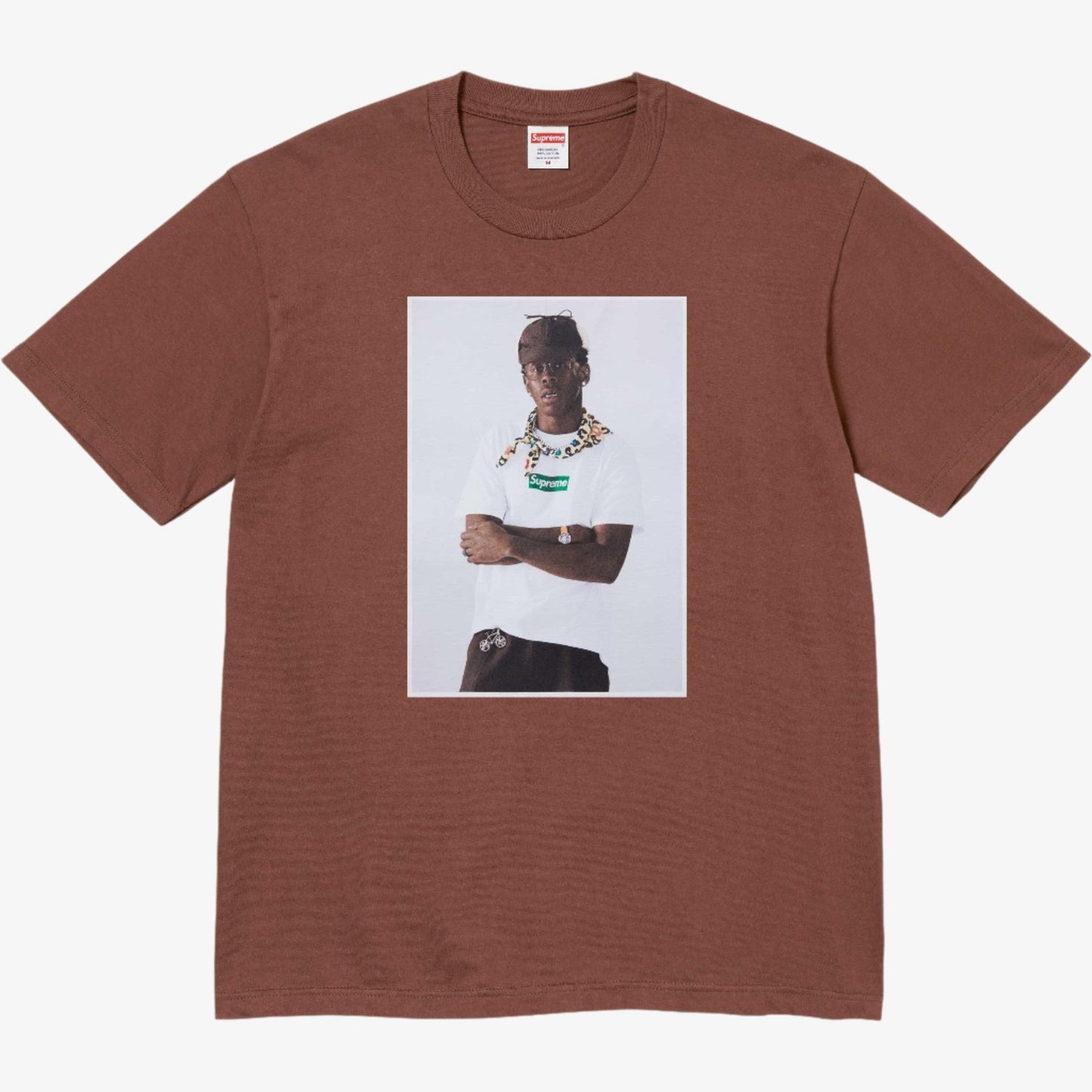 Supreme x Tyler, The Creator 'Photo' Tee Brown (FW24) [FW24T43-BROWN] Casual Fashion T-Shirt Top for Unisex Adult Mens Womens Kids GS Youth Hypebeast - AVBL MRKT (1)