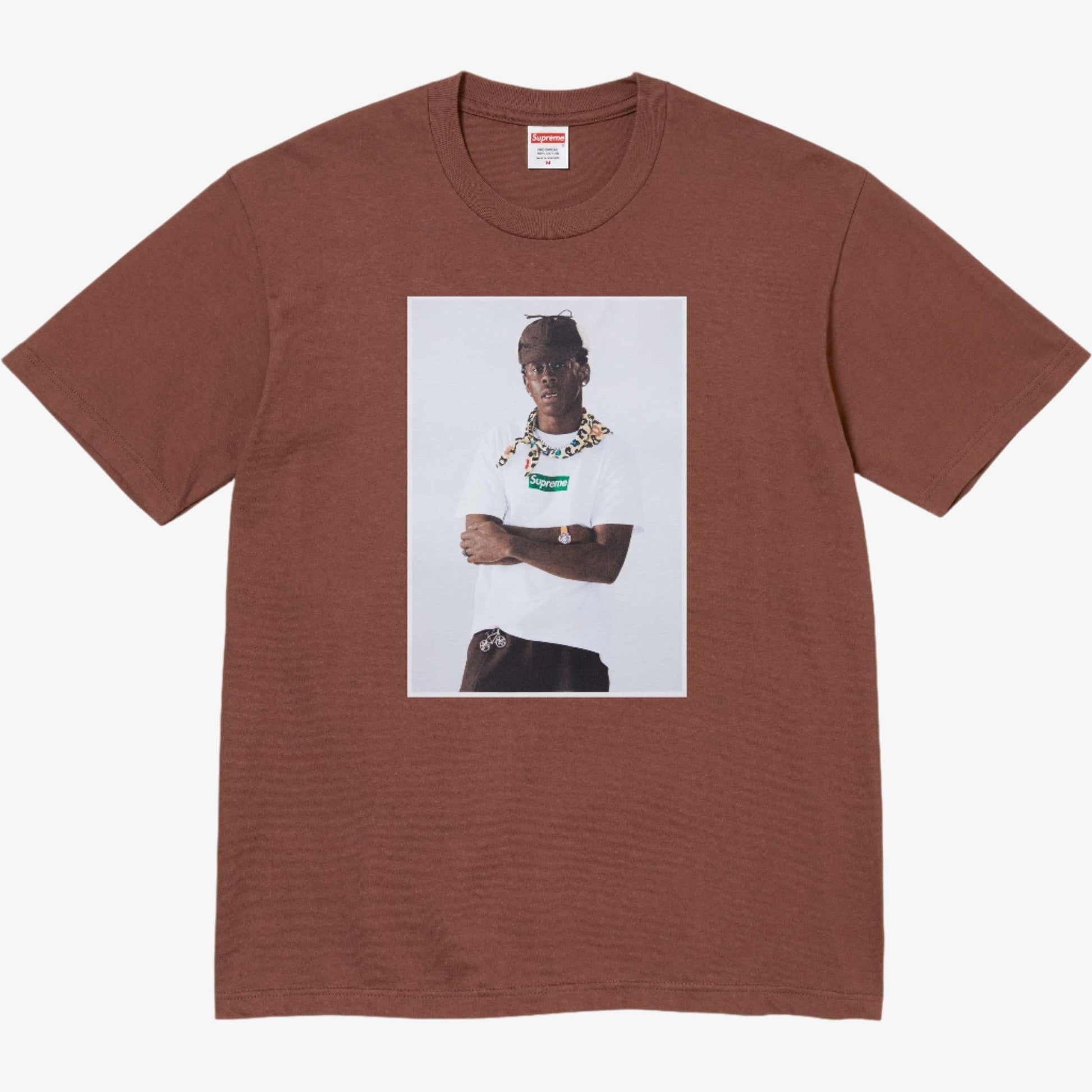 Supreme x Tyler, The Creator 'Photo' Tee Brown (FW24) [FW24T43-BROWN] Casual Fashion T-Shirt Top for Unisex Adult Mens Womens Kids GS Youth Hypebeast - AVBL MRKT (1)
