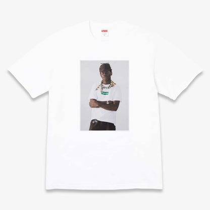 Supreme x Tyler, The Creator 'Photo' Tee White (FW24) [FW24T43-WHITE] Casual Fashion T-Shirt Top for Unisex Adult Mens Womens Kids GS Youth Hypebeast - AVBL MRKT (1)