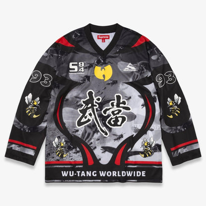 Supreme x Wu-Tang Clan Hockey Jersey 'Black' (FW25) [FW25KN72-BLACK] Casual Fashion L/S Long Sleeve Shirt Top for Unisex Adult Mens Hypebeast - AVBL MRKT (1)