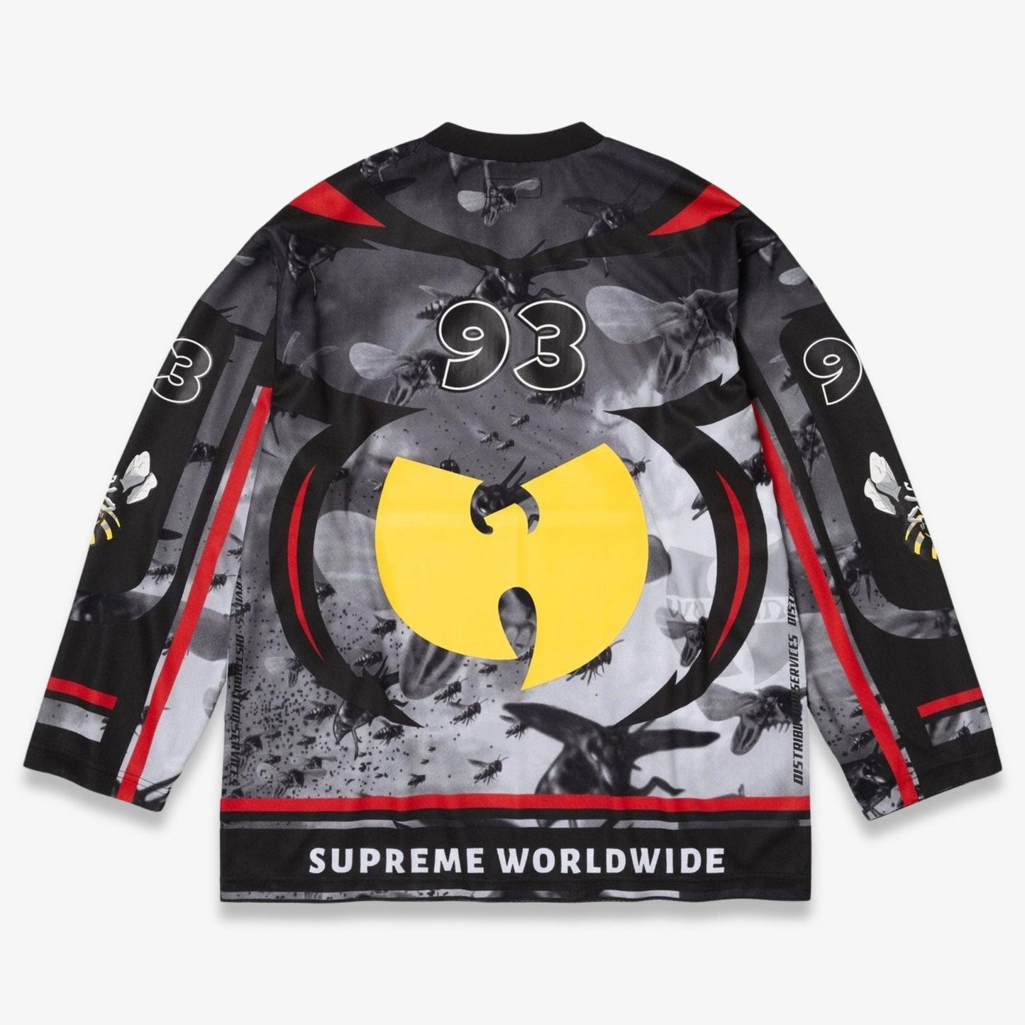 Supreme x Wu-Tang Clan Hockey Jersey 'Black' (FW25) [FW25KN72-BLACK] Casual Fashion L/S Long Sleeve Shirt Top for Unisex Adult Mens Hypebeast - AVBL MRKT (2)
