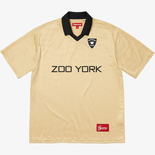 Supreme x Zoo York Soccer Jersey Gold (SS25) [SS25KN84-GOLD] Casual Fashion Tee T-Shirt Top for Unisex Adult Mens Hypebeast - AVBL MRKT (1)
