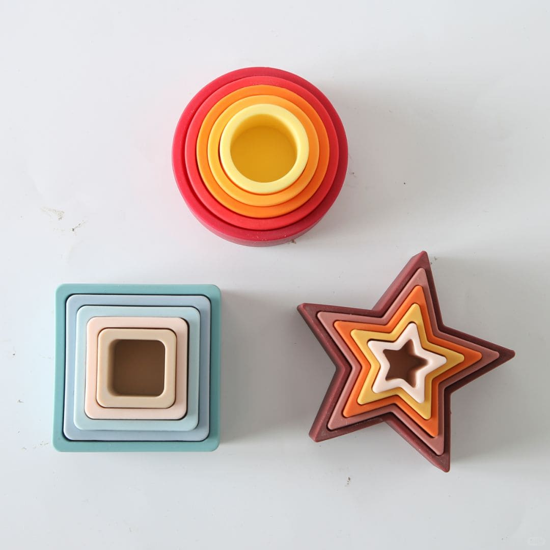 TOETOTS 3 Shapes Learning Kit - Silicone Toys - AVBL MRKT (2)