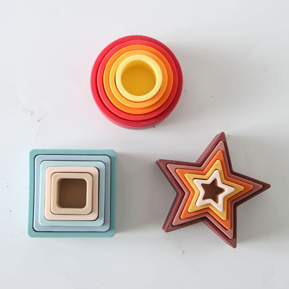 TOETOTS 3 Shapes Learning Kit - Silicone Toys - AVBL MRKT (2)