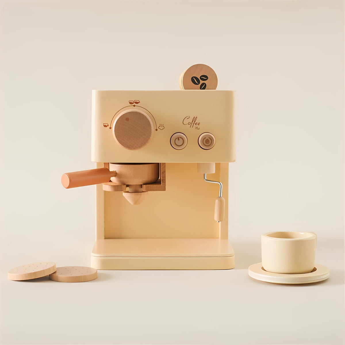 TOETOTS Coffee Machine - Wooden Toys - AVBL MRKT (1)