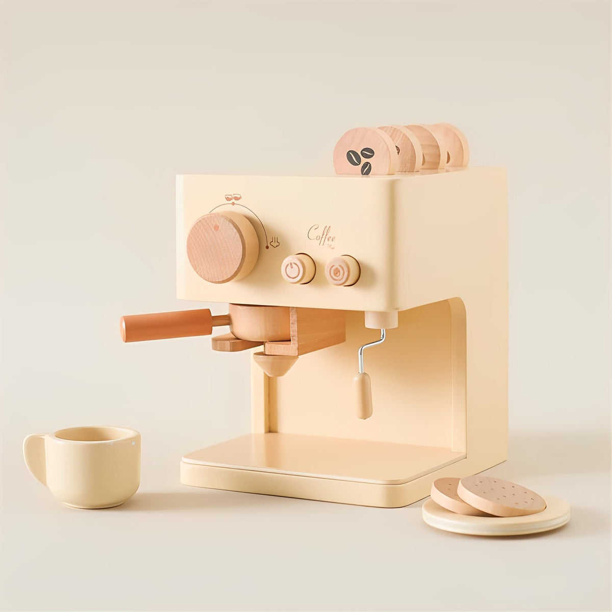 TOETOTS Coffee Machine - Wooden Toys - AVBL MRKT (2)
