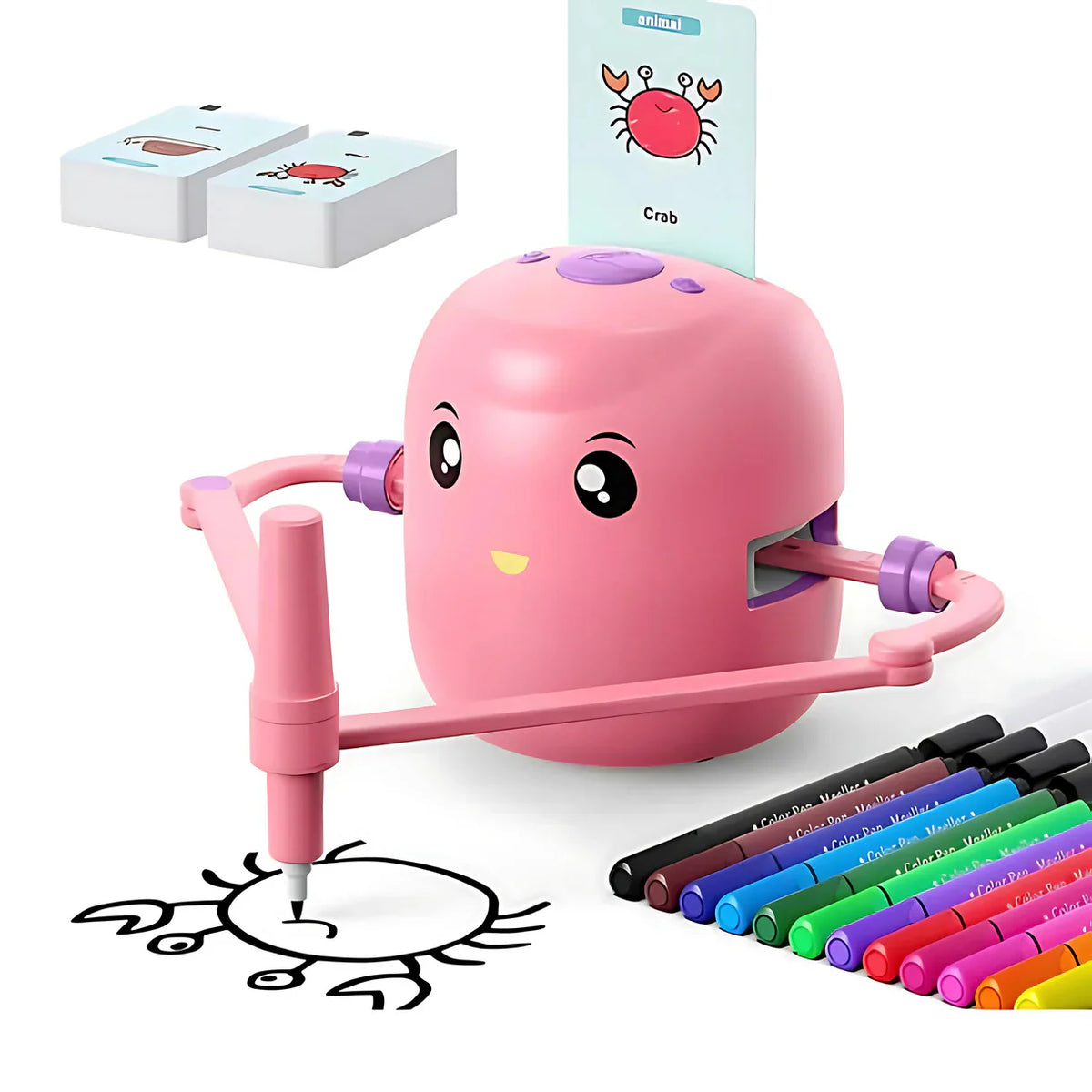 TOETOTS DoodleBot™ - AI-Powered Creative Drawing Robot for Kids - AVBL MRKT (2)