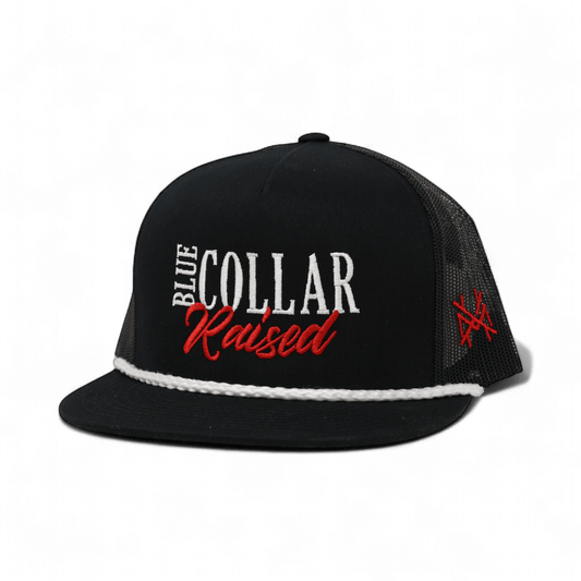 The Mad Hatter Company Blue Collar Raised Snapback Hat - AVBL MRKT (1)