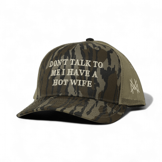 The Mad Hatter Company Don't Talk To Me I Have A Hot Wife Snapback Hat - AVBL MRKT (1)