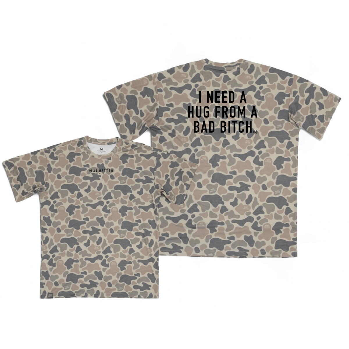 The Mad Hatter Company I Need a Hug from a Bad Bitch T-Shirt - AVBL MRKT (3)