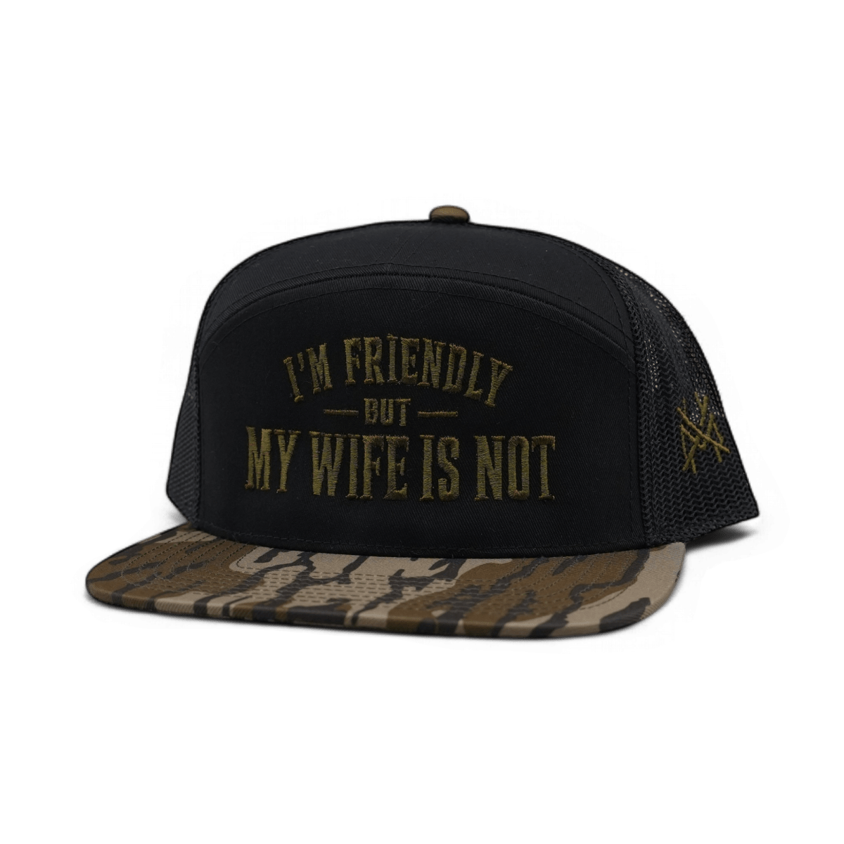 The Mad Hatter Company I'm Friendly My Wife is Not Snapback Hat - AVBL MRKT (1)