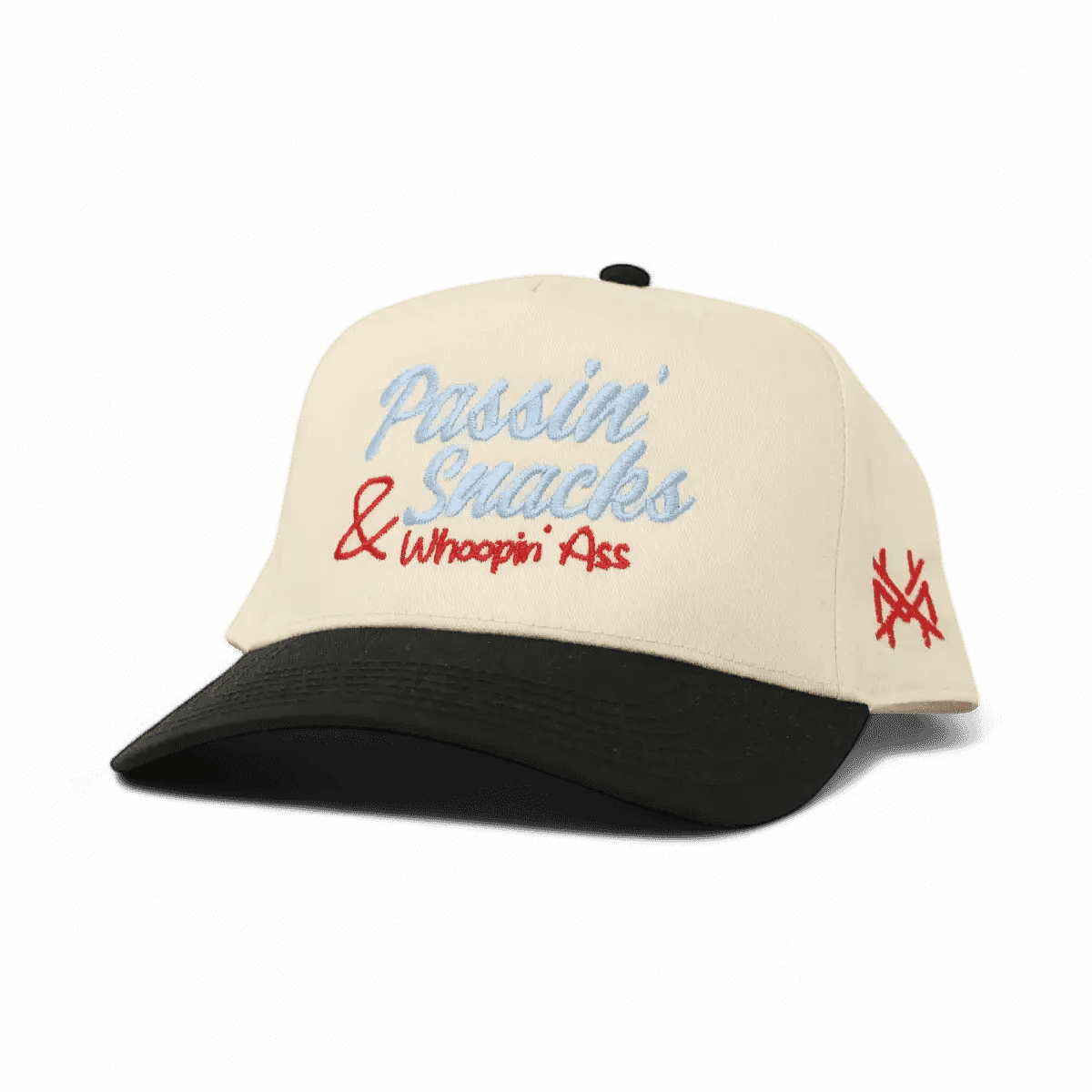 The Mad Hatter Company Passin' Snacks & Whoopin' Ass Snapback Hat - AVBL MRKT (1)