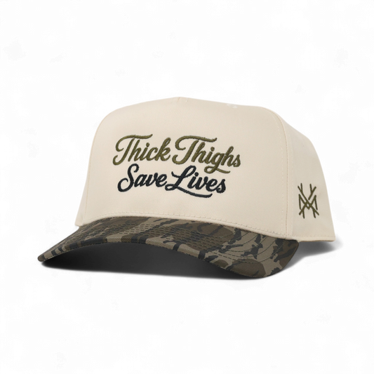 The Mad Hatter Company Thick Thighs Save Lives Snapback Hat - AVBL MRKT (1)
