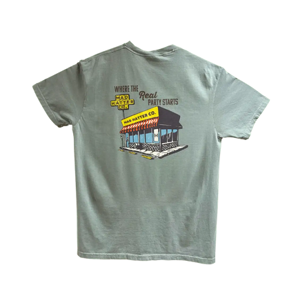 The Mad Hatter Company Where The Real Party Starts T-Shirt - AVBL MRKT (1)