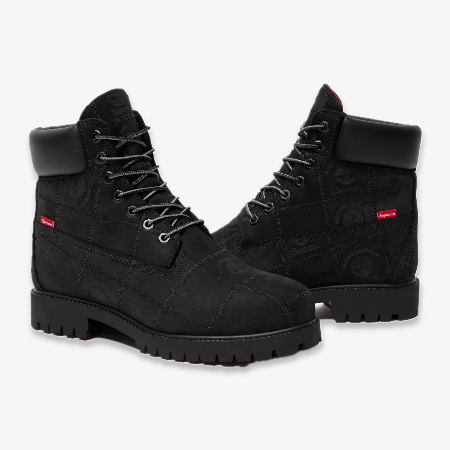 Timberland 6" Premium Waterproof Boot x Supreme 'Patchwork Black' (2025) [TB0A5TBZ-W05] Casual Fashion Shoes for Unisex Adult Mens - AVBL MRKT (1)