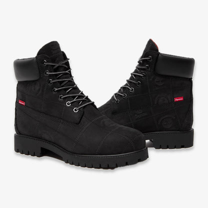 Timberland 6" Premium Waterproof Boot x Supreme 'Patchwork Black' (2025) [TB0A5TBZ-W05] Casual Fashion Shoes for Unisex Adult Mens - AVBL MRKT (1)