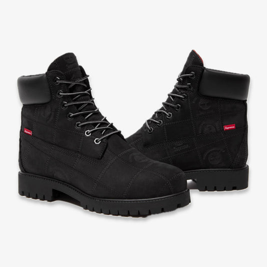 Timberland 6" Premium Waterproof Boot x Supreme 'Patchwork Black' (2025) [TB0A5TBZ-W05] Casual Fashion Shoes for Unisex Adult Mens - AVBL MRKT (1)