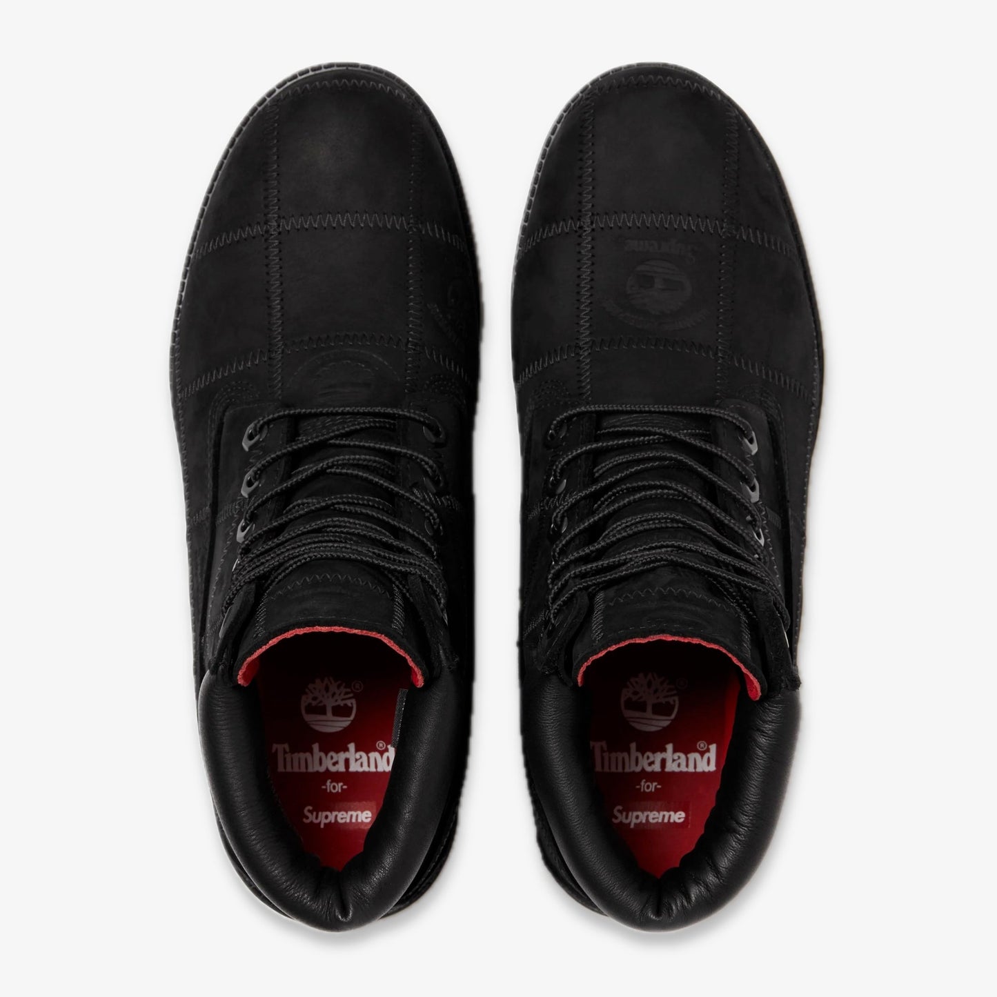 Timberland 6" Premium Waterproof Boot x Supreme 'Patchwork Black' (2025) [TB0A5TBZ-W05] Casual Fashion Shoes for Unisex Adult Mens - AVBL MRKT (4)