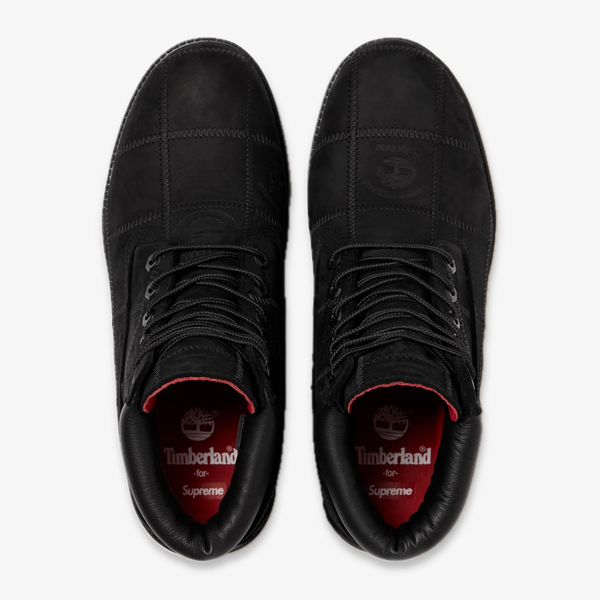 Timberland 6" Premium Waterproof Boot x Supreme 'Patchwork Black' (2025) [TB0A5TBZ-W05] Casual Fashion Shoes for Unisex Adult Mens - AVBL MRKT (4)