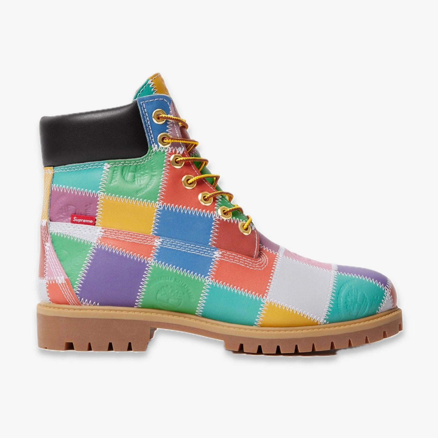 Timberland 6" Premium Waterproof Boot x Supreme 'Patchwork Multicolor' (2025) [TB0A5TBZ-A6B] Casual Fashion Shoes for Unisex Adult Mens - AVBL MRKT (2)