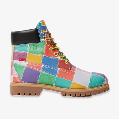 Timberland 6" Premium Waterproof Boot x Supreme 'Patchwork Multicolor' (2025) [TB0A5TBZ-A6B] Casual Fashion Shoes for Unisex Adult Mens - AVBL MRKT (2)