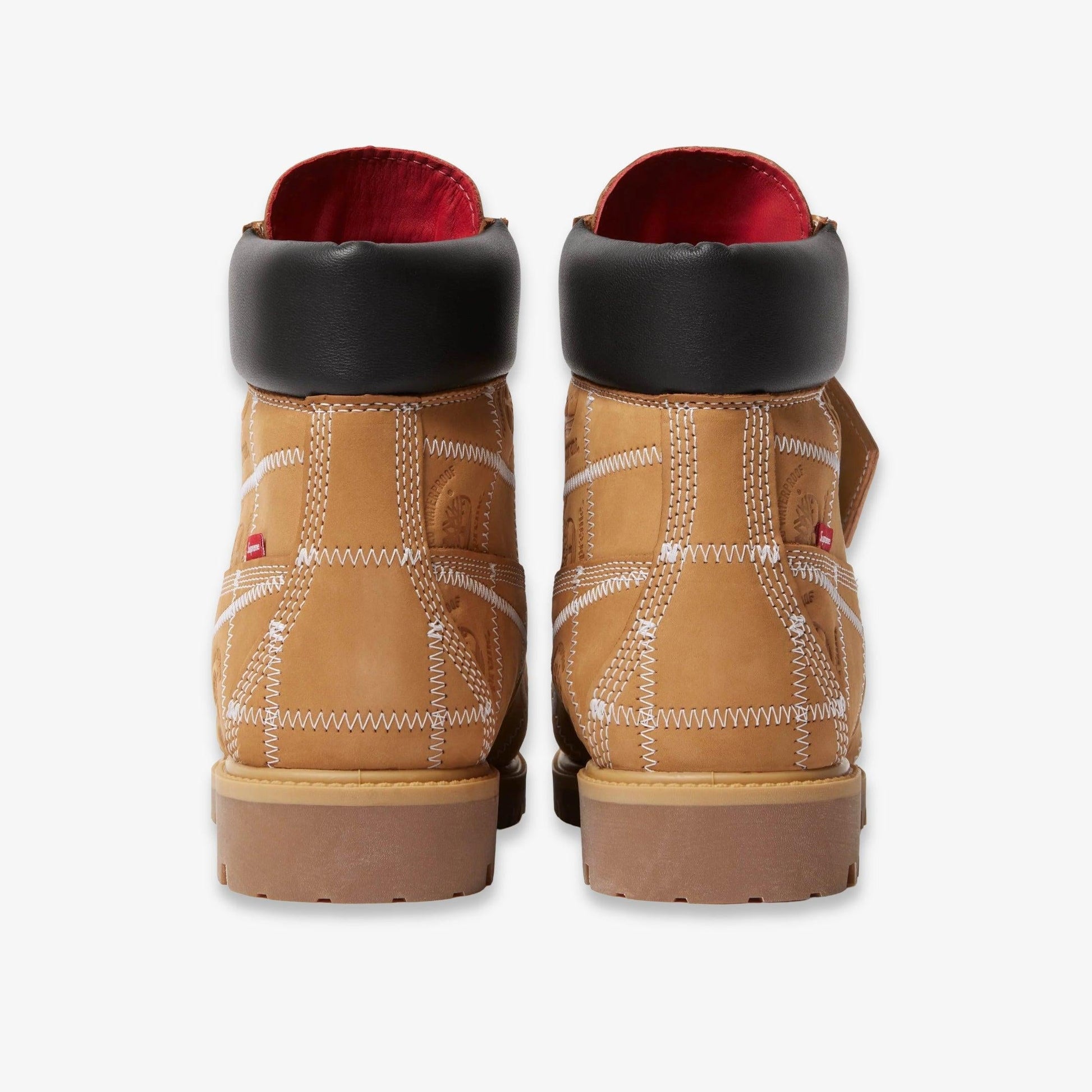 Timberland 6" Premium Waterproof Boot x Supreme 'Patchwork Wheat' (2025) [TB0A5TBZ-754] Casual Fashion Shoes for Unisex Adult Mens - AVBL MRKT (5)