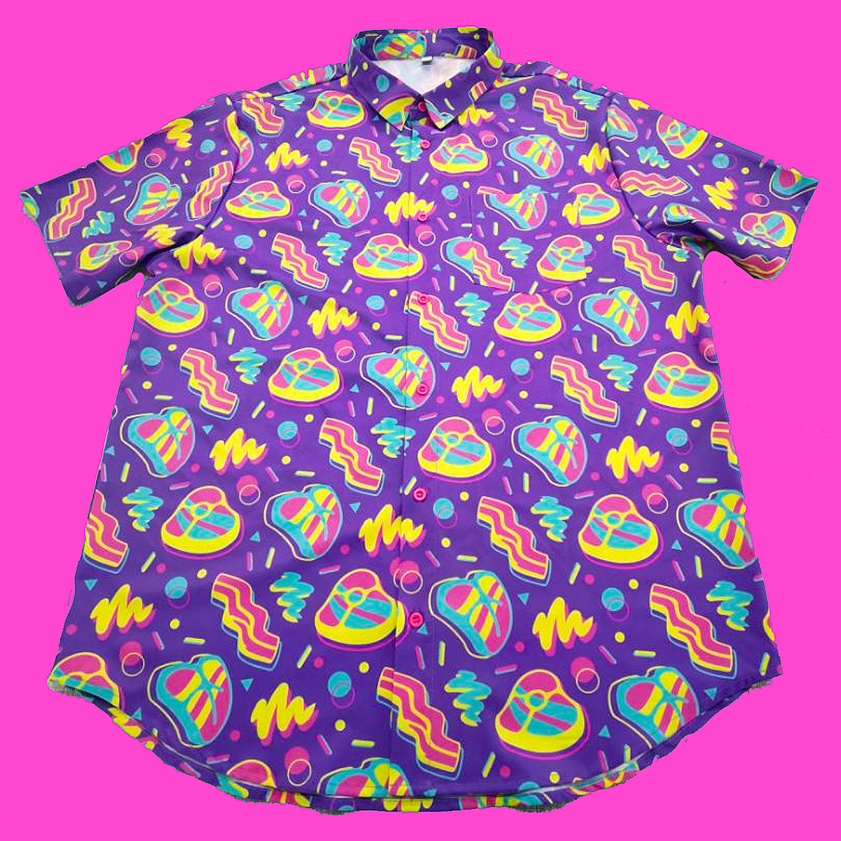 Tiny Teeth Meat Arcade Button-up Shirt - AVBL MRKT (1)