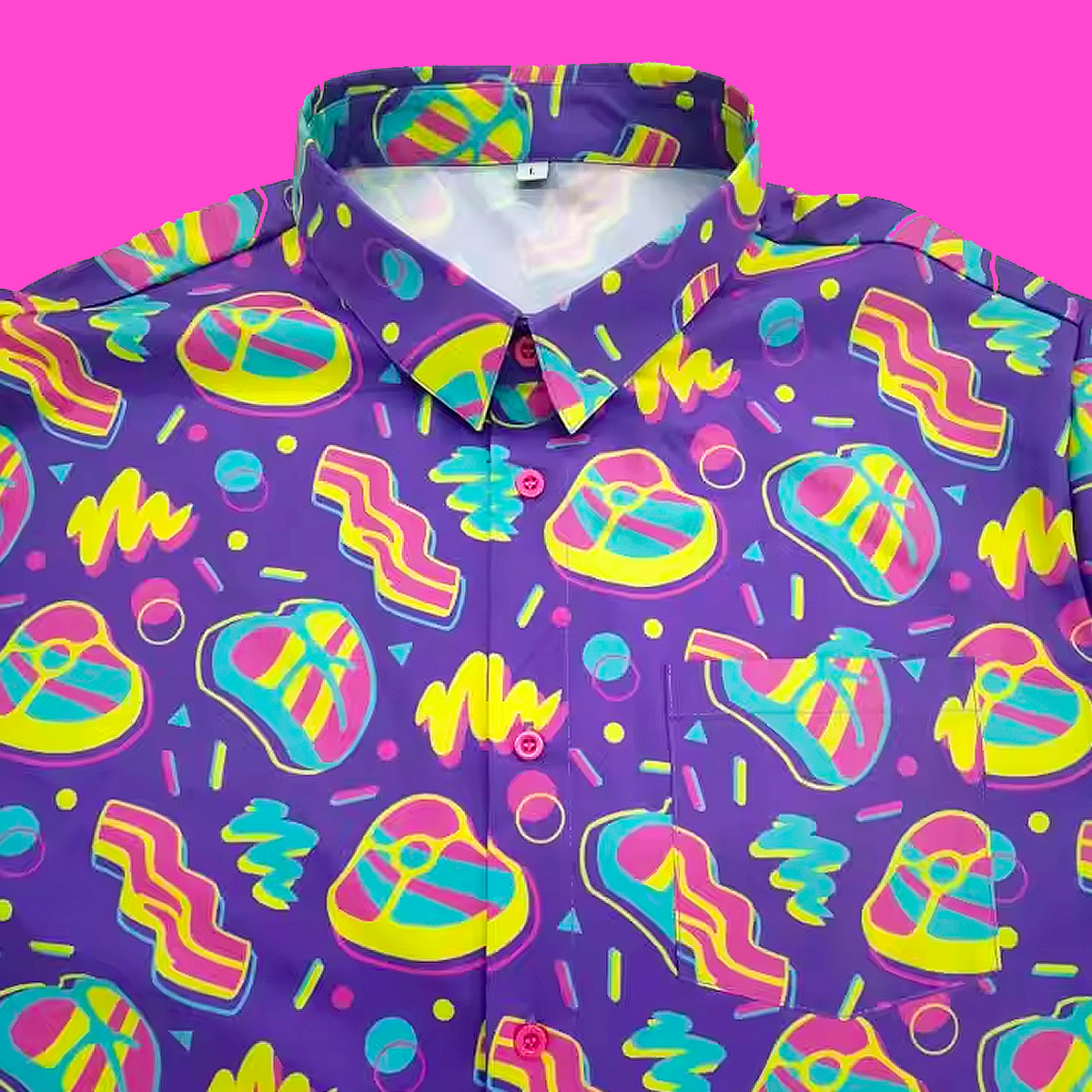 Tiny Teeth Meat Arcade Button-up Shirt - AVBL MRKT (2)