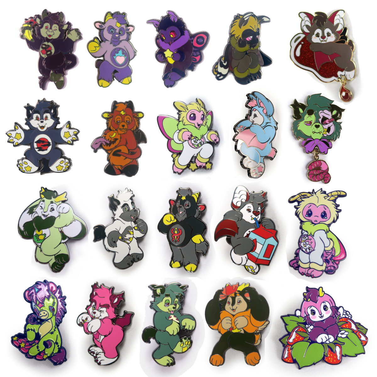 Tiny Teeth Medium Enamel Pins - AVBL MRKT (1)