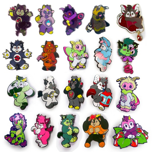Tiny Teeth Medium Enamel Pins - AVBL MRKT (1)