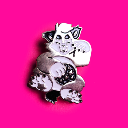 Tiny Teeth Welcoming Wolf Pin - AVBL MRKT (1)
