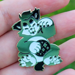 Tiny Teeth Welcoming Wolf Pin - AVBL MRKT (2)