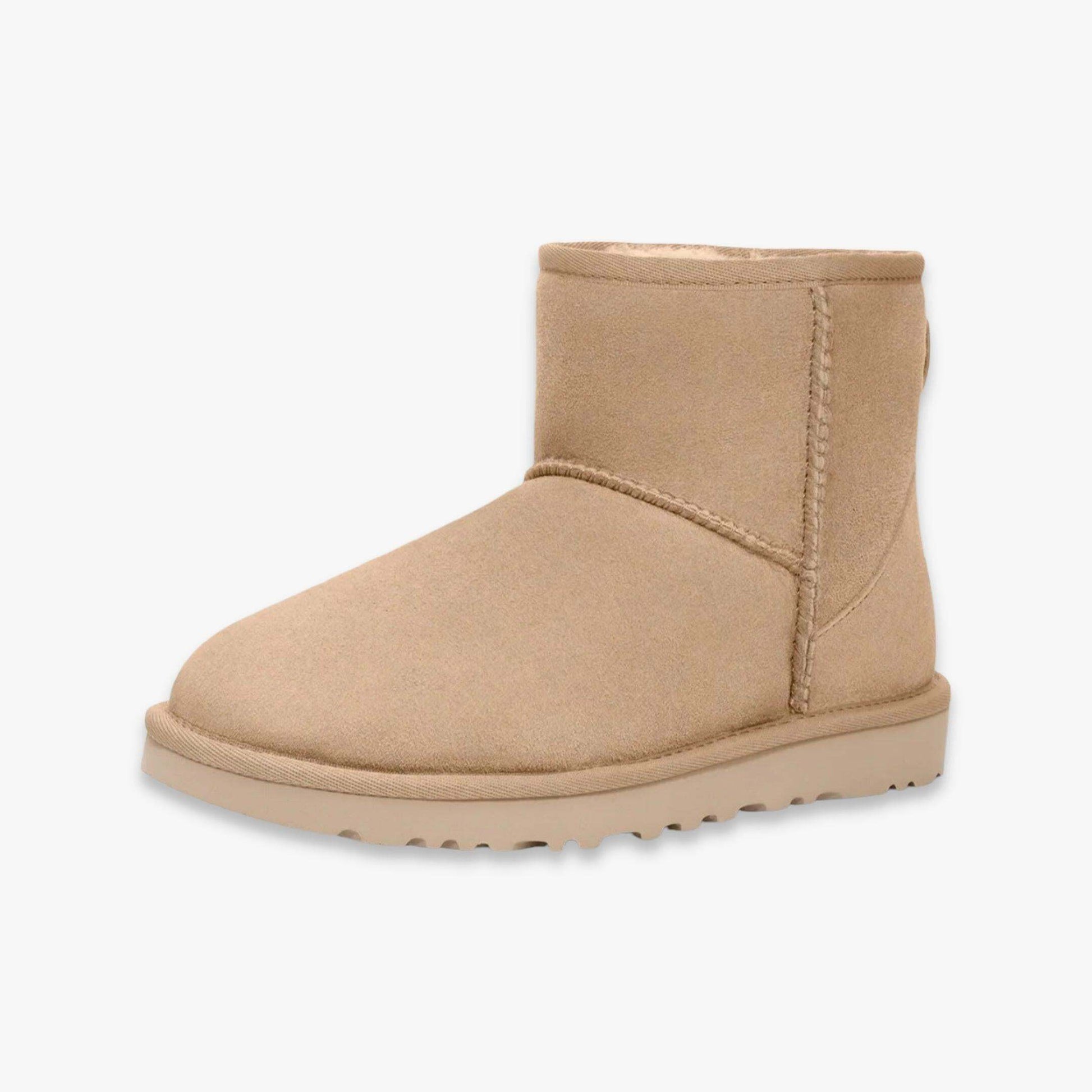 UGG Classic Mini II 'Sand' (2022) (Womens) [1016222-SAN] Casual Fashion Boots Warm Shoes for Unisex Adult Female Ladies Girls WMNS - AVBL MRKT (1)
