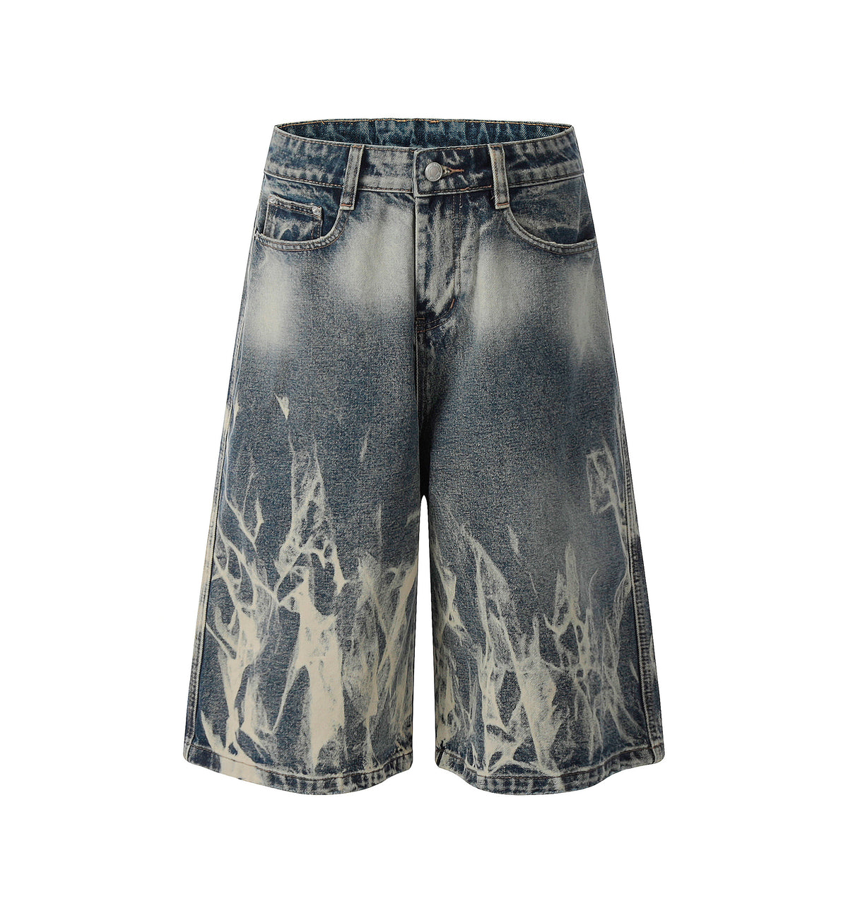 UNDEVELOPED ACID DENIM SHORTS - AVBL MRKT (1)
