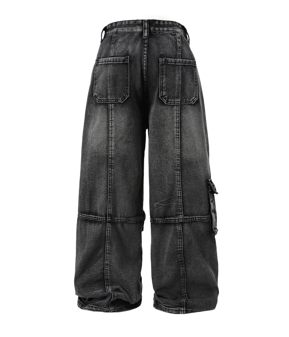 UNDEVELOPED ACID WASH CARGO PANTS - AVBL MRKT (2)
