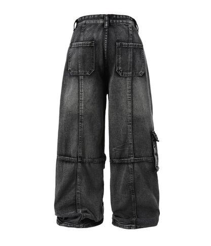 UNDEVELOPED ACID WASH CARGO PANTS - AVBL MRKT (2)