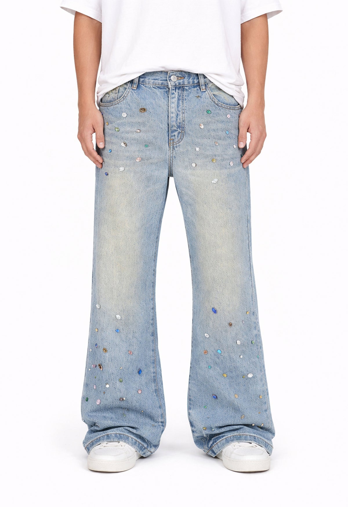 UNDEVELOPED AZUL COLORED GEMSTONE DENIM - AVBL MRKT (2)