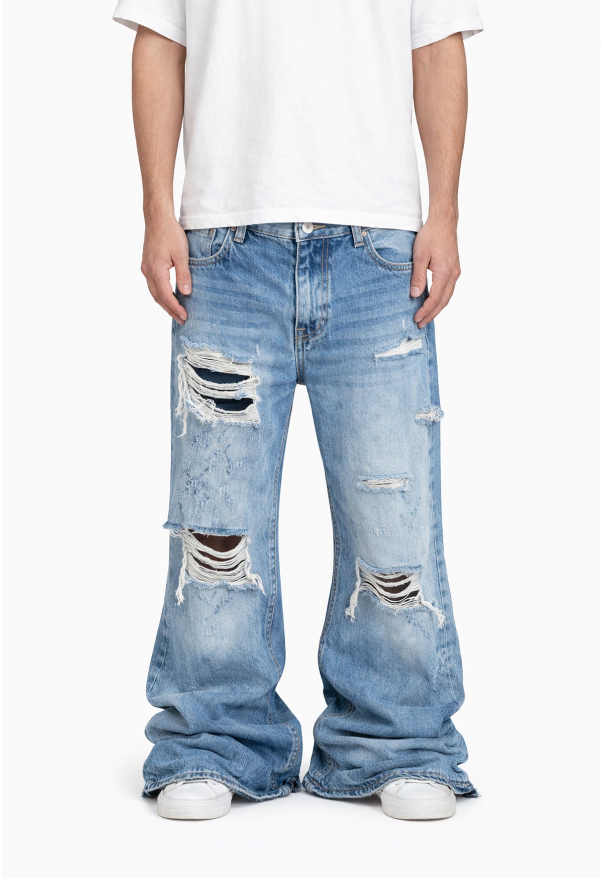 UNDEVELOPED AZUL DESTRUCTION DENIM - AVBL MRKT (2)