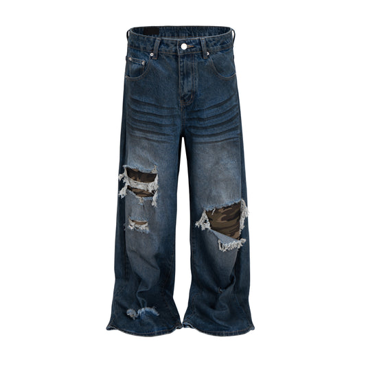UNDEVELOPED AZUL DISTRESSED CAMO PATCHWORK DENIM - AVBL MRKT (1)