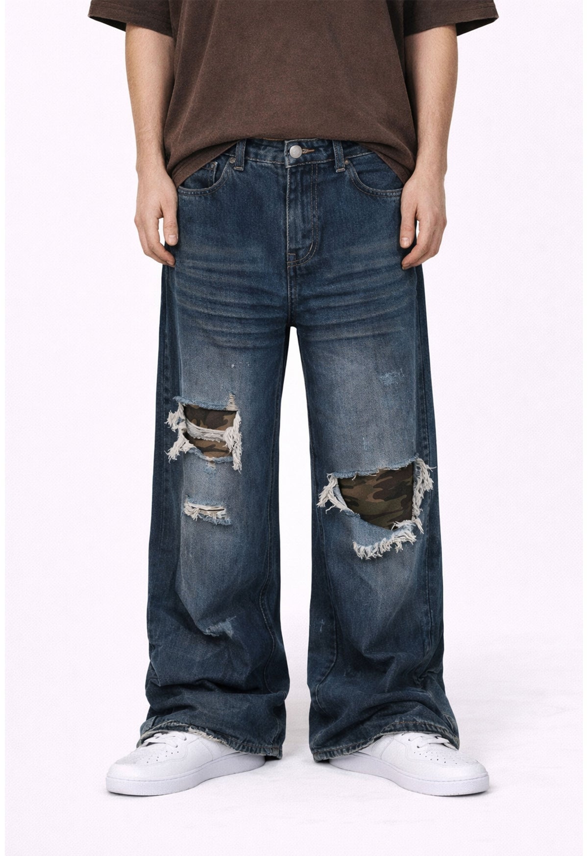 UNDEVELOPED AZUL DISTRESSED CAMO PATCHWORK DENIM - AVBL MRKT (2)