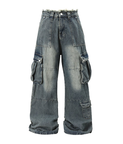 UNDEVELOPED AZUL DISTRESSED CARGO DENIM - AVBL MRKT (1)