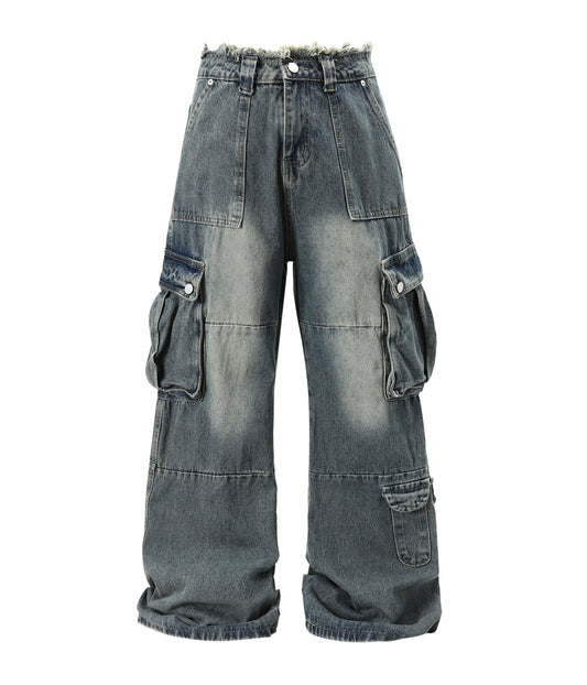 UNDEVELOPED AZUL DISTRESSED CARGO DENIM - AVBL MRKT (1)