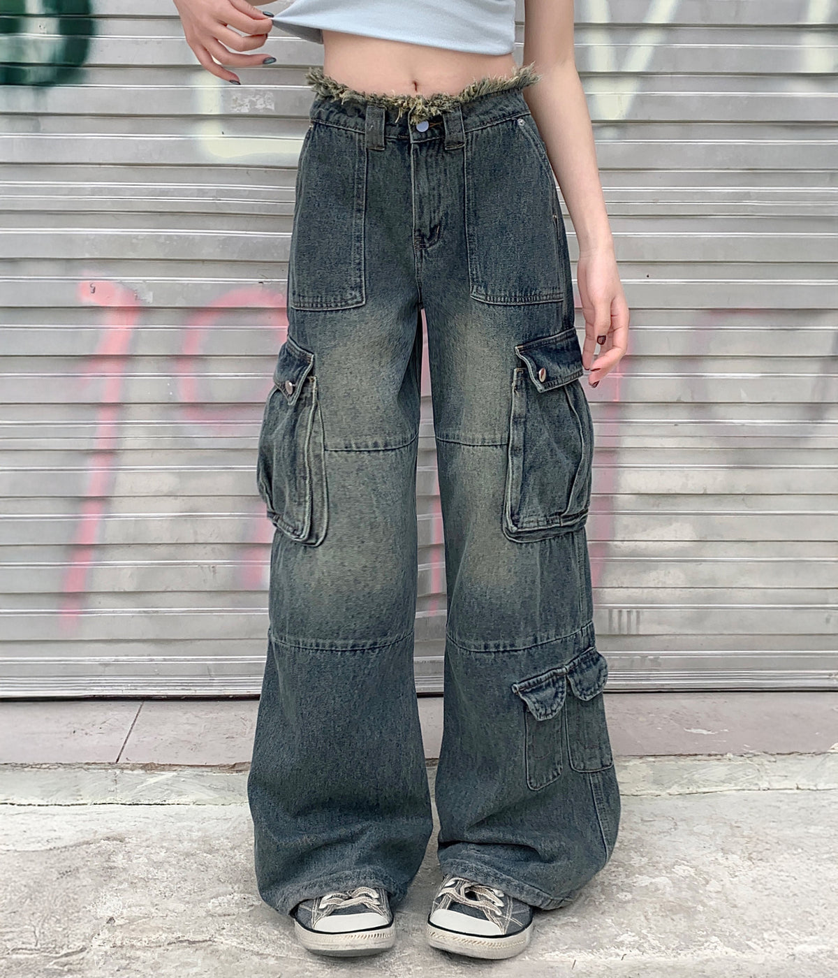 UNDEVELOPED AZUL DISTRESSED CARGO DENIM - AVBL MRKT (3)