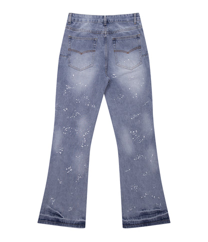 UNDEVELOPED AZUL DISTRESSED SPLIT FLARE DENIM - AVBL MRKT (3)
