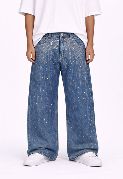 UNDEVELOPED AZUL FLORAL RHINESTONE DENIM - AVBL MRKT (2)